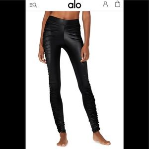 Alo Yoga Goddess Black Shine Legging